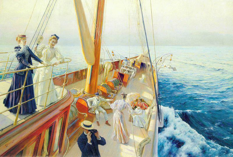 Julius LeBlanc Stewart Yachting in the Mediterranean